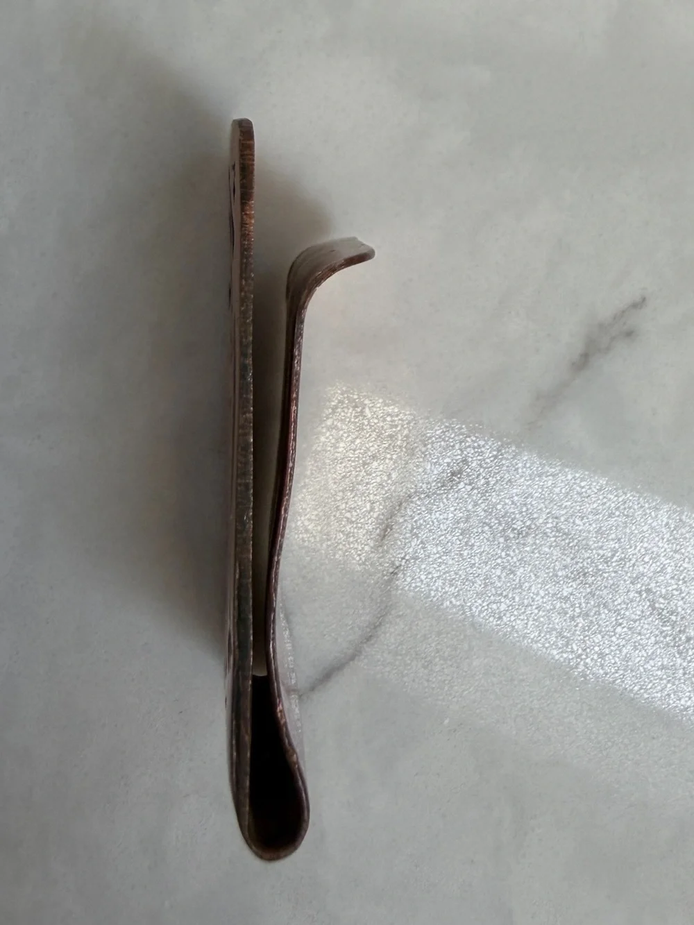 Money Clip Vintage Copper Lizard Handcrafted Etched Design